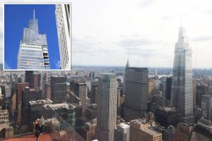 لرزش طبقات آسمان‌خراش One Vanderbilt در نیویورک پس از خرابی آسانسور خارجی