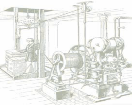 اولین آسانسور بخار powered اوتیس در سال 1857 نصب شد.