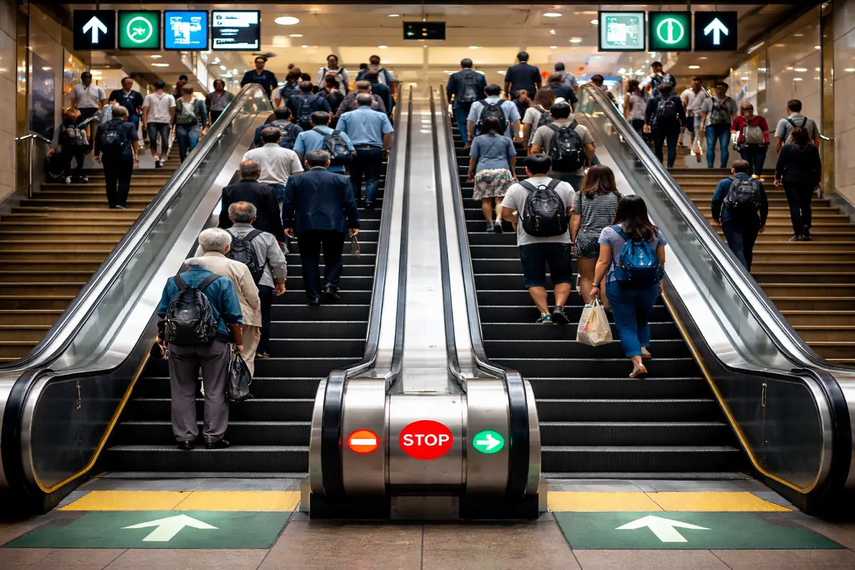 قوانین رفتاری پله‌برقی