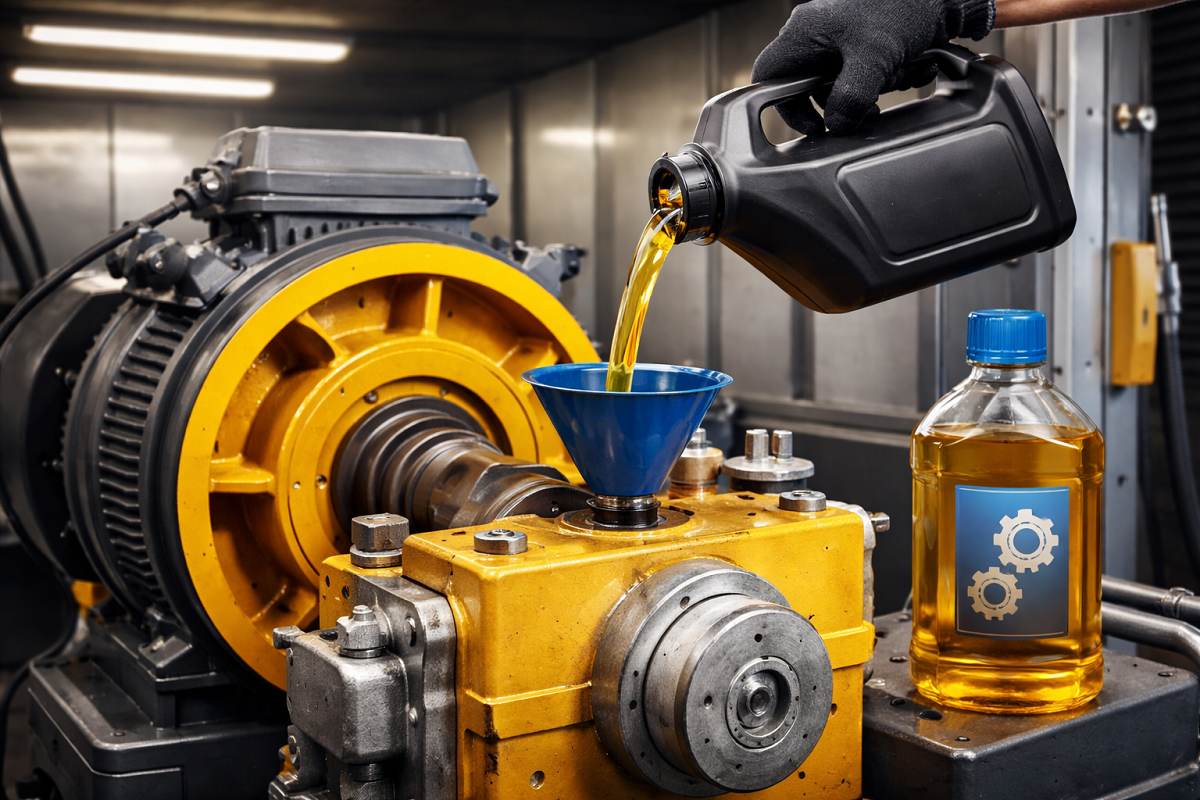 تعویض روغن موتور آسانسور