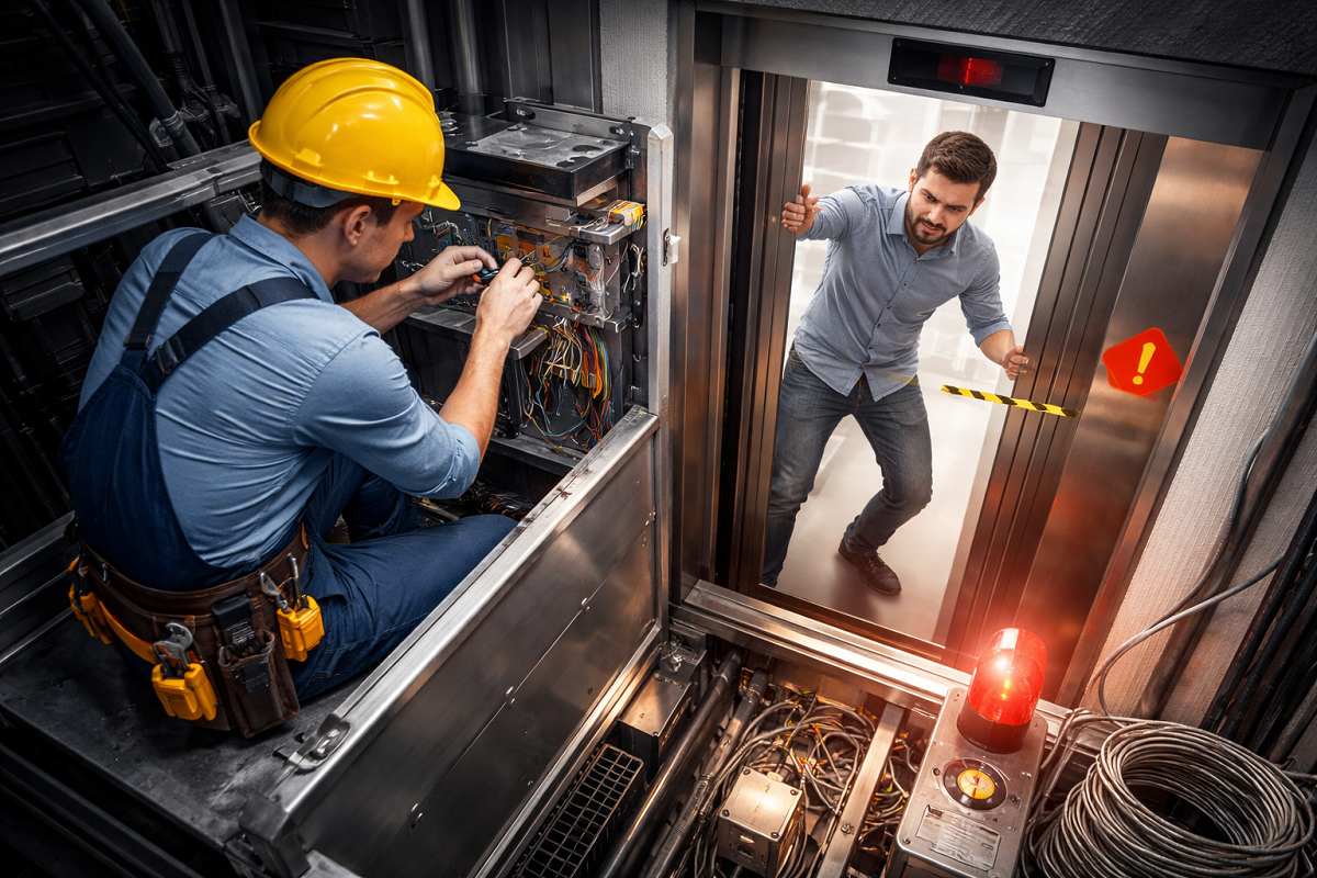 خطاهای انسانی در آسانسور