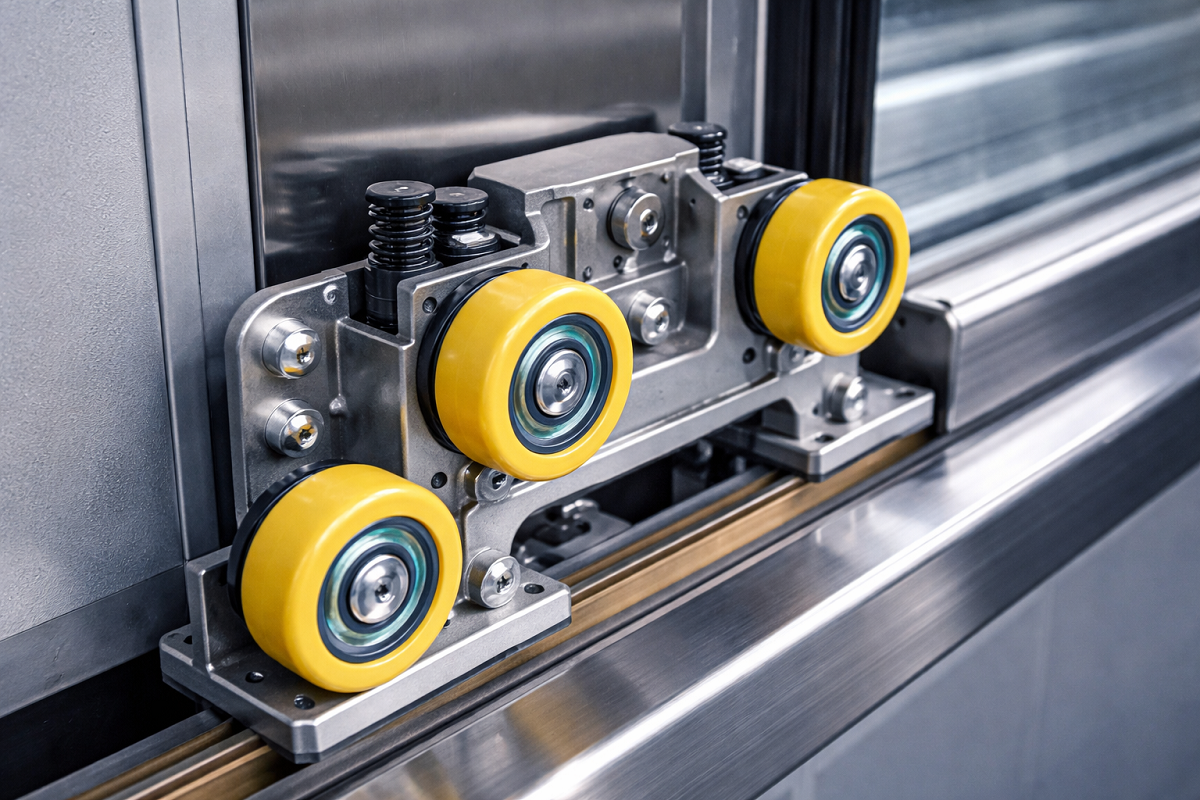 کفشک‌های غلتکی در آسانسور