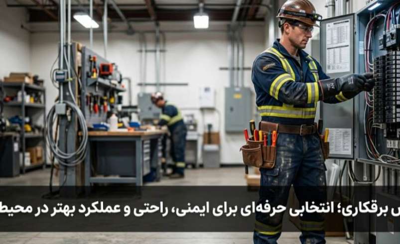 لباس برقکاری؛ انتخابی حرفه‌ای برای ایمنی، راحتی و عملکرد بهتر در محیط کار